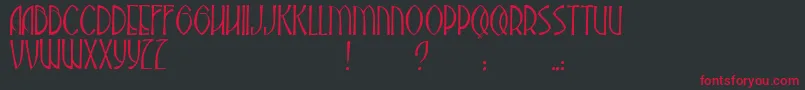 JmhAbadesa Font – Red Fonts on Black Background