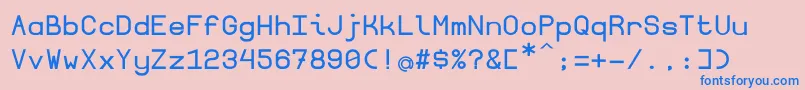Borgenbold Font – Blue Fonts on Pink Background