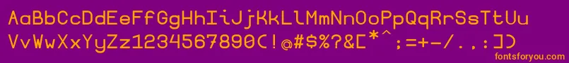 Borgenbold Font – Orange Fonts on Purple Background