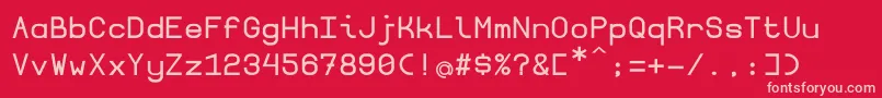 Borgenbold Font – Pink Fonts on Red Background