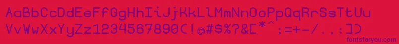 Borgenbold Font – Purple Fonts on Red Background