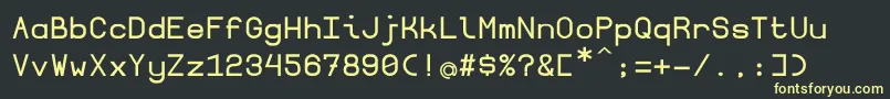 Borgenbold Font – Yellow Fonts on Black Background
