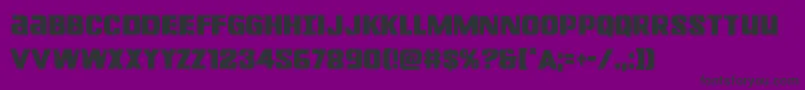 Lefthandlukecond Font – Black Fonts on Purple Background