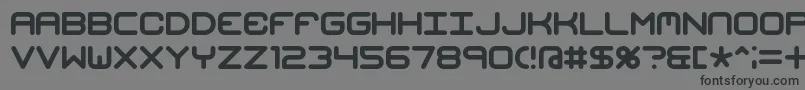 MishmashBrk Font – Black Fonts on Gray Background