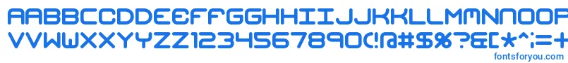 MishmashBrk-Schriftart – Blaue Schriften auf weißem Hintergrund