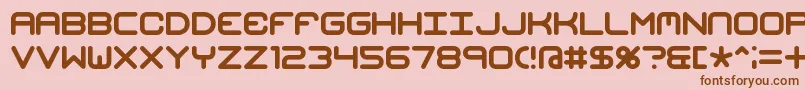 MishmashBrk-fontti – ruskeat fontit vaaleanpunaisella taustalla