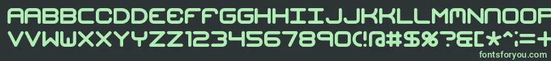 Шрифт MishmashBrk – зелёные шрифты на чёрном фоне
