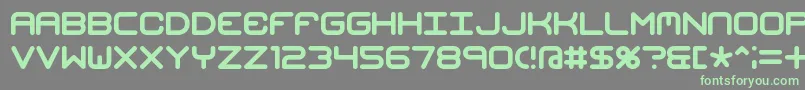 MishmashBrk-fontti – vihreät fontit harmaalla taustalla