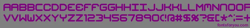 MishmashBrk Font – Purple Fonts on Gray Background