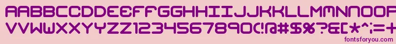 MishmashBrk Font – Purple Fonts on Pink Background