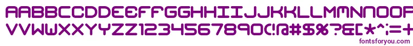 Czcionka MishmashBrk – fioletowe czcionki na białym tle