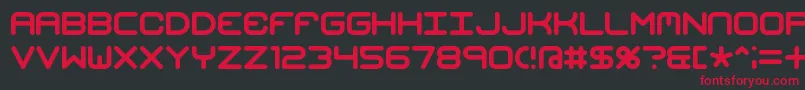 MishmashBrk Font – Red Fonts on Black Background