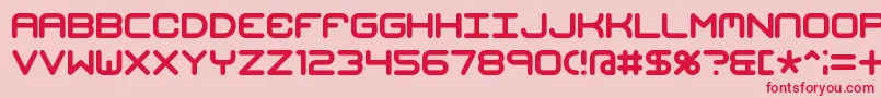 MishmashBrk-Schriftart – Rote Schriften auf rosa Hintergrund