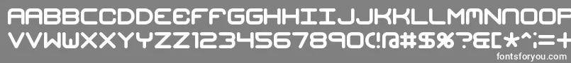 フォントMishmashBrk – 灰色の背景に白い文字