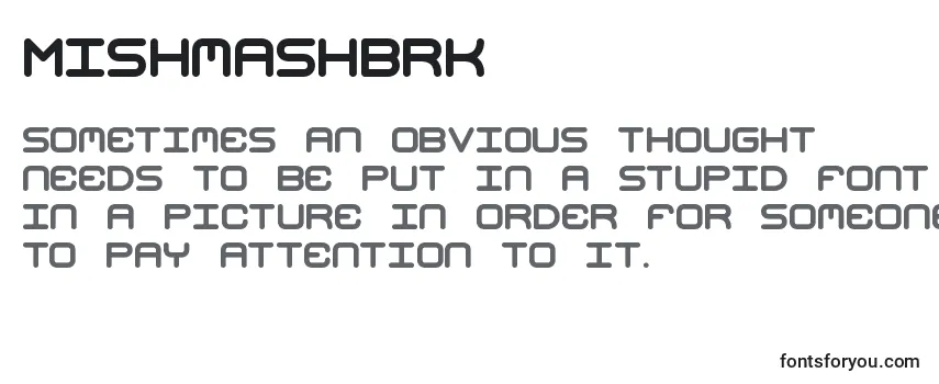Przegląd czcionki MishmashBrk