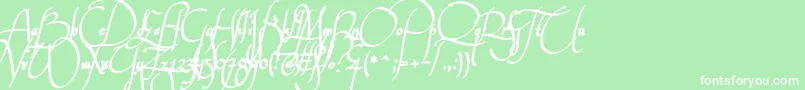 Wankstabergbattles Font – White Fonts on Green Background