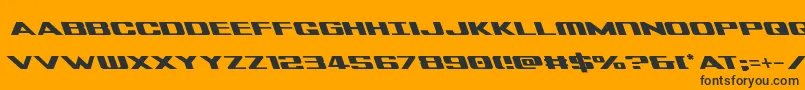 Tigersharkleft Font – Black Fonts on Orange Background