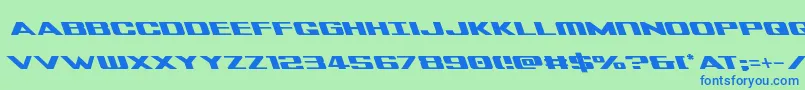 Tigersharkleft Font – Blue Fonts on Green Background