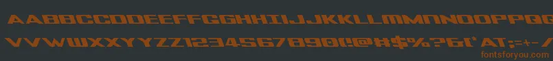 Tigersharkleft Font – Brown Fonts on Black Background