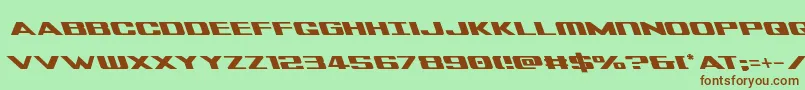 Tigersharkleft Font – Brown Fonts on Green Background