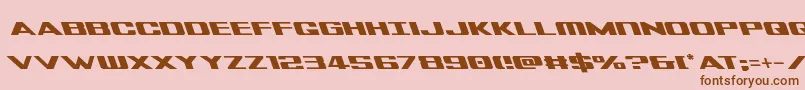 Tigersharkleft Font – Brown Fonts on Pink Background