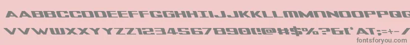 fuente Tigersharkleft – Fuentes Grises Sobre Fondo Rosa