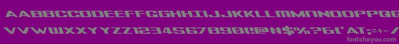 Tigersharkleft Font – Gray Fonts on Purple Background