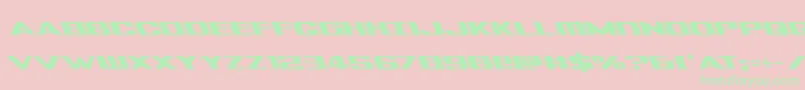 Tigersharkleft Font – Green Fonts on Pink Background