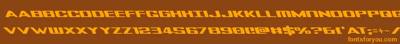 Tigersharkleft Font – Orange Fonts on Brown Background