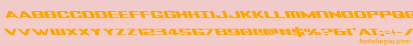 Tigersharkleft Font – Orange Fonts on Pink Background