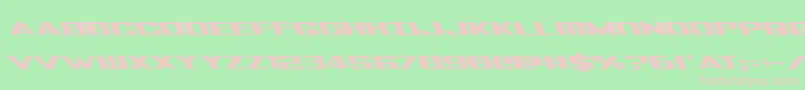 Czcionka Tigersharkleft – różowe czcionki na zielonym tle