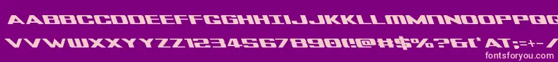 Tigersharkleft Font – Pink Fonts on Purple Background