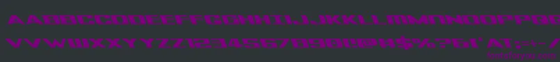 Tigersharkleft Font – Purple Fonts on Black Background