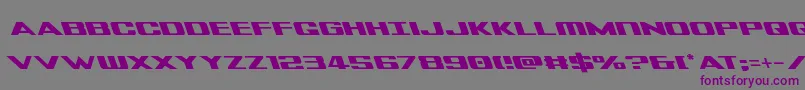 Tigersharkleft Font – Purple Fonts on Gray Background