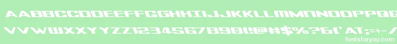 Tigersharkleft Font – White Fonts on Green Background