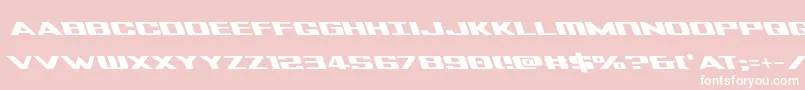 Tigersharkleft-fontti – valkoiset fontit vaaleanpunaisella taustalla