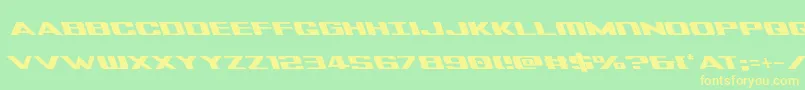 Tigersharkleft-fontti – keltaiset fontit vihreällä taustalla