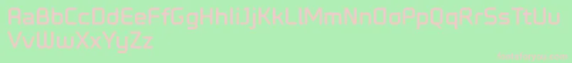 DemoNe Font – Pink Fonts on Green Background