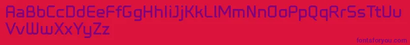 DemoNe Font – Purple Fonts on Red Background