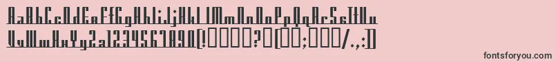AmericanaDreamsUprightBold Font – Black Fonts on Pink Background