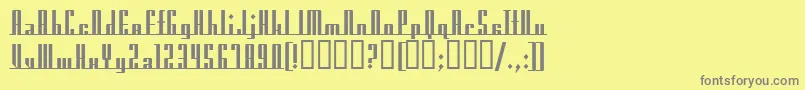 AmericanaDreamsUprightBold Font – Gray Fonts on Yellow Background
