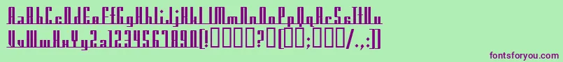 AmericanaDreamsUprightBold Font – Purple Fonts on Green Background