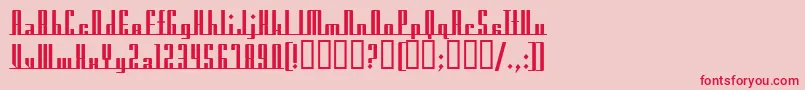 AmericanaDreamsUprightBold Font – Red Fonts on Pink Background