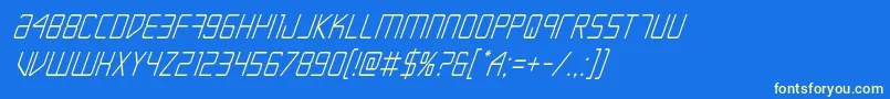 More about Escapeartistcondital Font Escapeartistcondital Font – Yellow Fonts on Blue Background