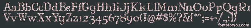 Maryjgi Font – Pink Fonts on Black Background