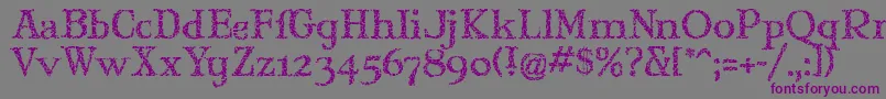 Maryjgi Font – Purple Fonts on Gray Background