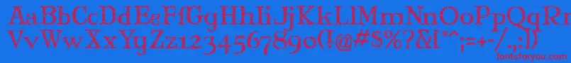 fuente Maryjgi – Fuentes Rojas Sobre Fondo Azul