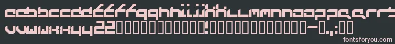 Futufrg Font – Pink Fonts on Black Background
