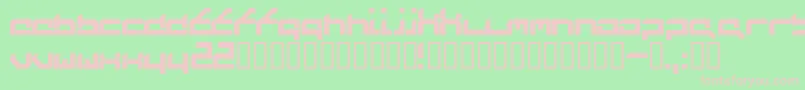 Futufrg Font – Pink Fonts on Green Background