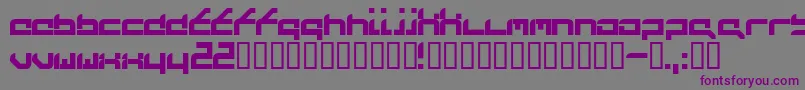 Futufrg Font – Purple Fonts on Gray Background